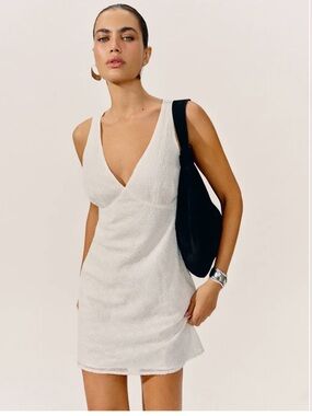 Reformation Calix Dress in White